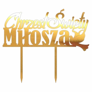 Topper - Chrzest Święty z gołębiem (023LZ)