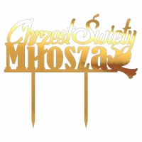 Topper - Chrzest Święty z gołębiem (023LZ)