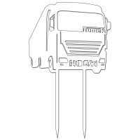 Topper - Ciężarówka - wiek + imię (085B)