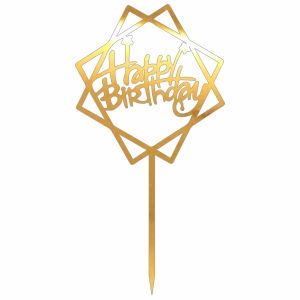 Topper - Happy Birthday geometryczne 2 (123LZ)