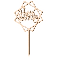 Topper - Happy Birthday geometryczne 2 (123S)