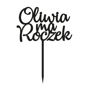 Topper - Imię na roczek (084C)