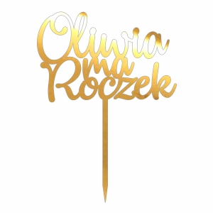 Topper - Imię na roczek (084LZ)