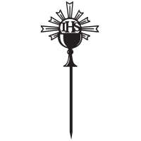 Topper - Kielich IHS z promieniami (287C)