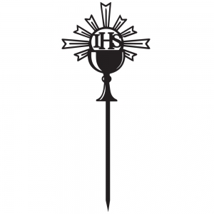 Topper - Kielich IHS z promieniami (287C)