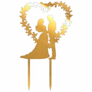 Topper - Młoda Para + Laur Serce (298LZ)