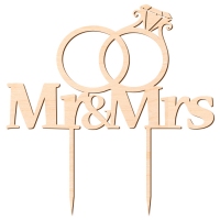 Topper - Mr & Mrs + obrączki - (189)