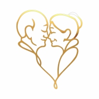 Topper na bok tortu - Babcia i Dziadek (297LZ)