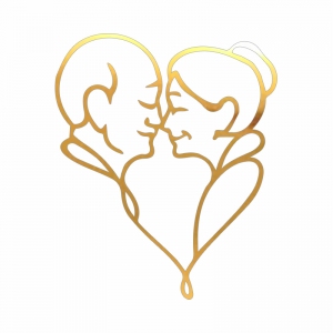 Topper na bok tortu - Babcia i Dziadek (297LZ)