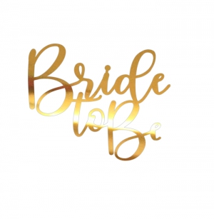 Topper na bok tortu - Bride to Be wz.2 263LZ)