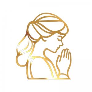 Topper na bok tortu - Dziewczynka modląca się (295LZ)