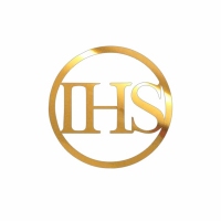 Topper na bok tortu - IHS w okręgu - dekoracja komunijna (236LZ)