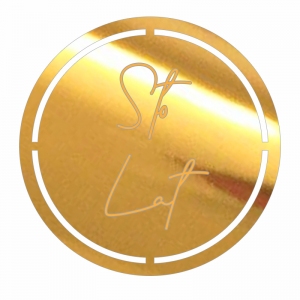 Topper na bok tortu - Kółko 6x6cm z Napisem "Sto Lat" (269LZ)