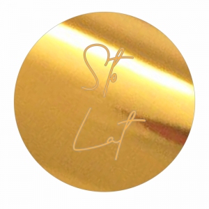 Topper na bok tortu - Kółko 6x6cm z Napisem "Sto Lat" (270LZ)