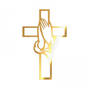 Topper na bok tortu - Krzyżyk + dłonie (275LZ)