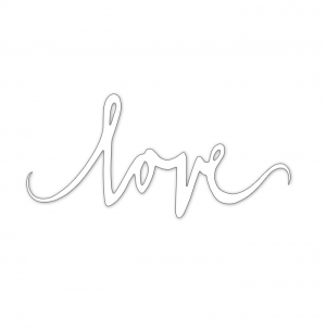 Topper na bok tortu - Love pisane - (251B)