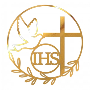 Topper na bok tortu - Okrąg komunijny (242LZ)