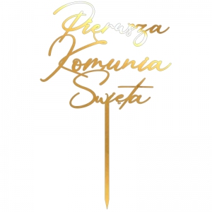 Topper Pierwsza Komunia Święta - Cienkie Pismo (216LZ)