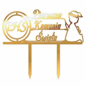 Topper Pierwsza Komunia Święta - dziewczynka (063LZ)