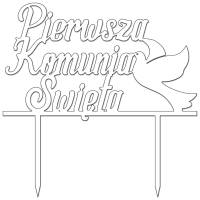 Topper Pierwsza Komunia Święta +gołąb (032B)