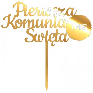 Topper - Pierwsza Komunia Święta + Hostia (211LZ)