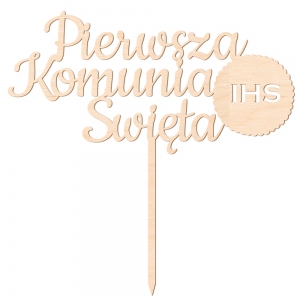 Topper - Pierwsza Komunia Święta + Hostia (211S)