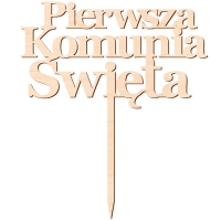 Topper - Pierwsza Komunia Święta - Napis (059S)