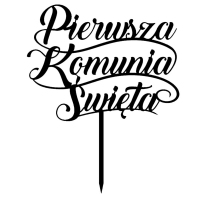 Topper Pierwsza Komunia Święta - pisana (061C)