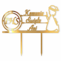 Topper Pierwsza Komunia Święta z imieniem - dziewczynka (030LZ)