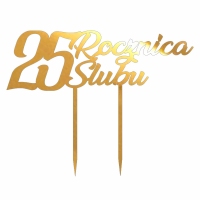 Topper - Rocznica Ślubu + cyfra (068LZ)