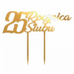 Topper - Rocznica Ślubu + cyfra (068LZ)