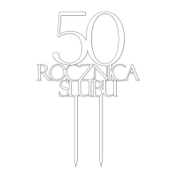 Topper - Rocznica Ślubu + cyfra wz.3 (307B)