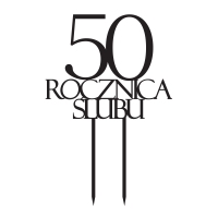 Topper - Rocznica Ślubu + cyfra wz.3 (307C)