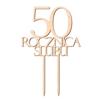 Topper - Rocznica Ślubu + cyfra wz.3 (307S)