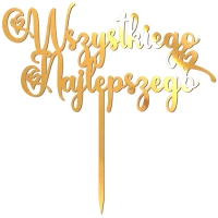 Topper - Wszystkiego Najlepszego z sercami (237LZ)