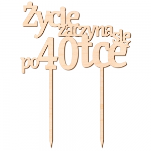 Topper - Życie zaczyna się po... wzór 2 - (192)
