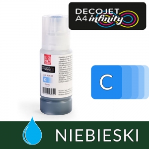 TUSZ w butelce do drukarki MODECOR Infinity - CYAN - 50ml