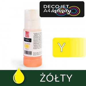 TUSZ w butelce do drukarki MODECOR Infinity - Yellow - 50ml