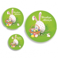 Wielkanocne tabliczki z masy cukrowej Wesołego Alleluja - 20 szt