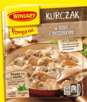 WINIARY - pomysł na - kurczak z pieczarkami