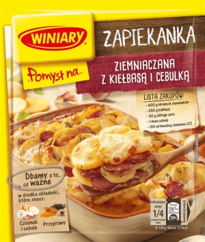 WINIARY - pomysł na - zapiekankę z kiełbasą