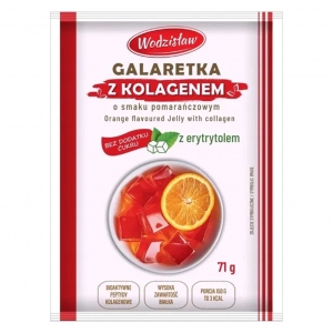 Wodzisław - Galaretka z kolagenem - Pomarańczowa bez cukru 71g