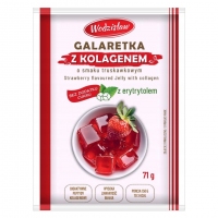 Wodzisław - Galaretka z kolagenem - Truskawkowa bez cukru 71g
