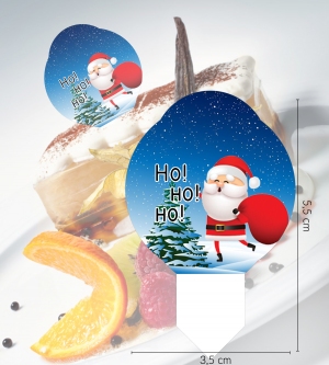 Wtykacze jadalne do lodów i deserów - HoHoHo - 27 szt