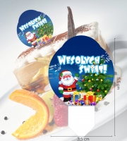 Wtykacze jadalne do lodów i deserów - Wesołych Świąt - 27 szt