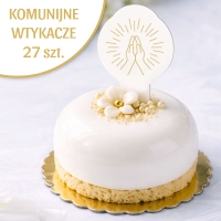 Wtykacze komunijne jadalne do deserów - Dłonie 4215 - 27 szt