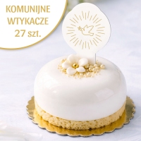 Wtykacze komunijne jadalne do deserów - Gołąb 4213 - 27 szt