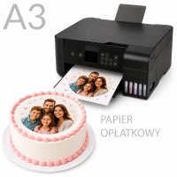 Wydruk jadalny na papierze opłatkowym - A3 DUŻY