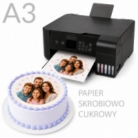 Wydruk jadalny na papierze skrobiowo-cukrowym - A3 DUŻY  (PREMIUM)