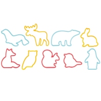 Wykrawaczki Animal Zwierzątka 9 szt